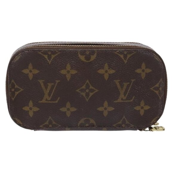 LOUIS VUITTON Monogram Trousse Brush PM Cosmetic Pouch M47510 LV Auth 141126 - Picture 2 of 16